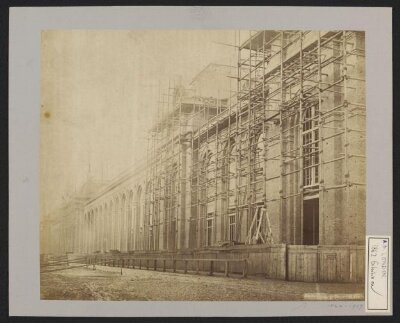  South Kensington, Constructing the South front, Cromwell Road, of the 1862 International Exhibition