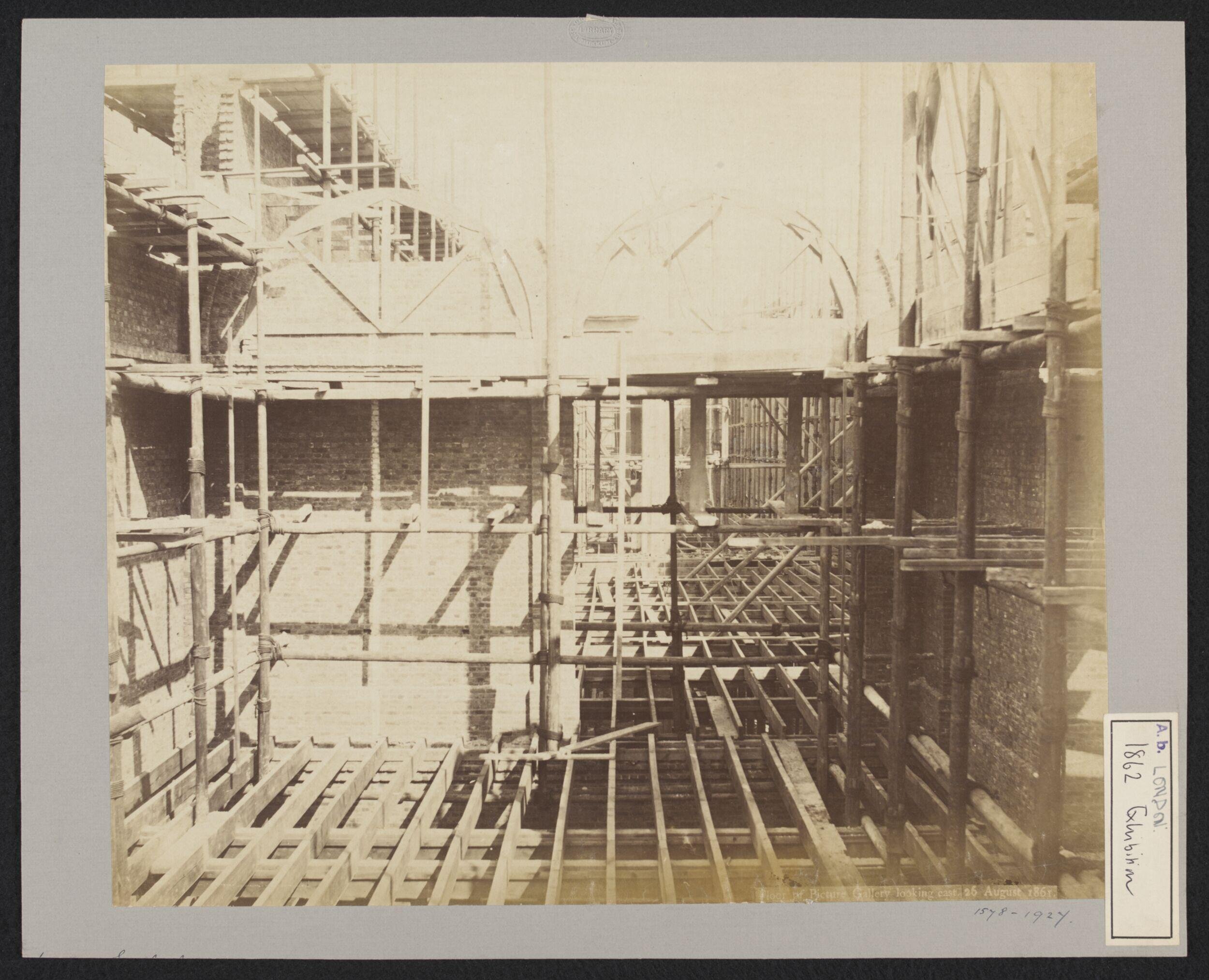 Construction of 1862 International Exhibition buildings