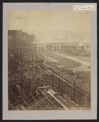 Construction of 1862 International Exhibition buildings