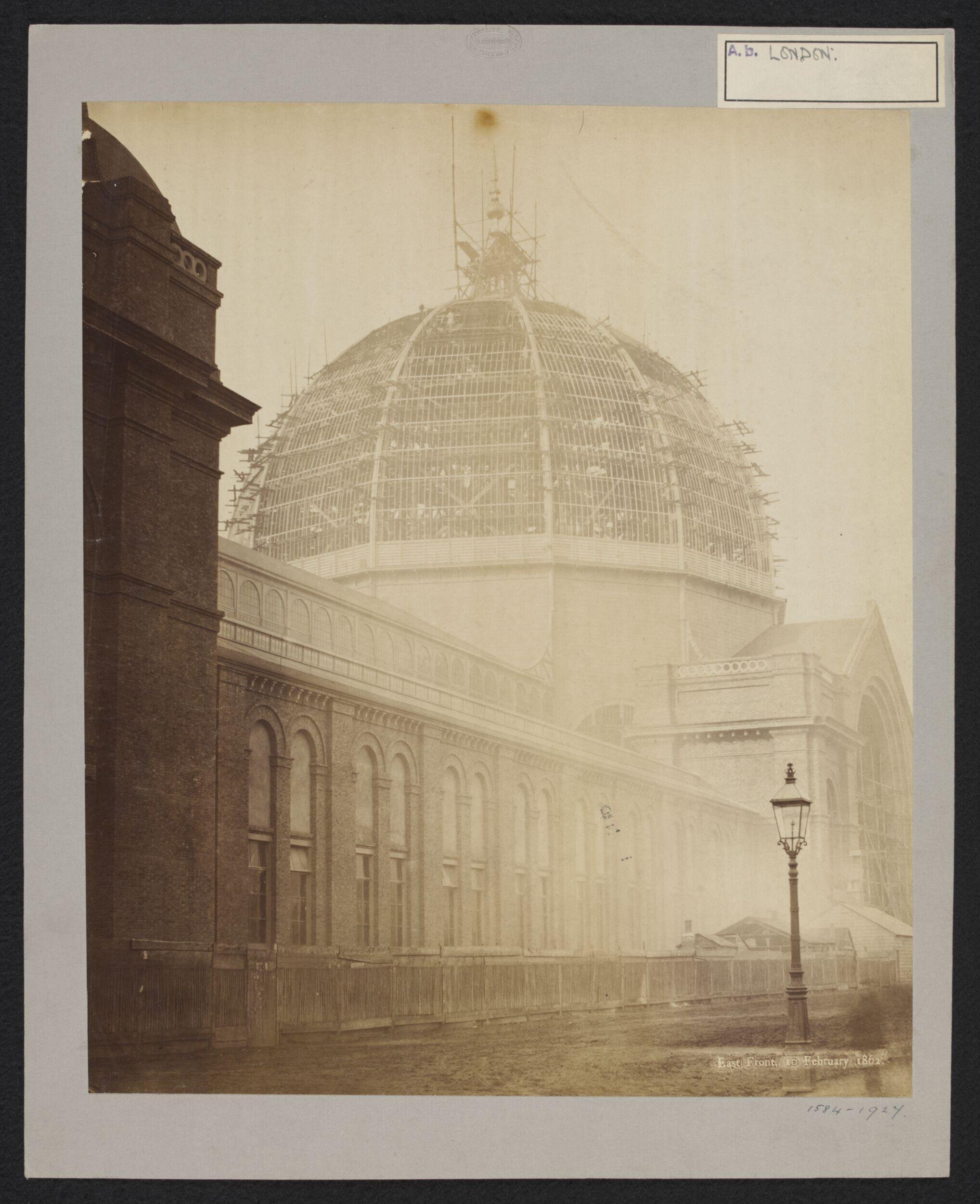 Construction of 1862 International Exhibition buildings