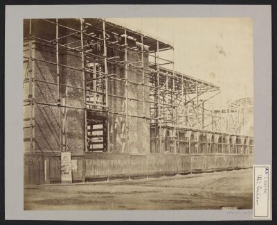 South Kensington, Construction of 1862 International Exhibition buildings, East front