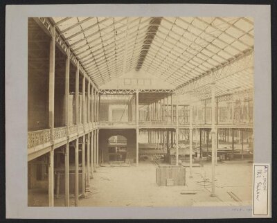 South Kensington, Construction of the South court building, 1862 International Exhibition