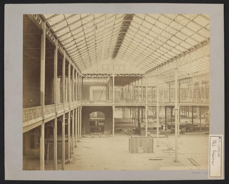 South Kensington, Construction of the South court building, 1862 International Exhibition top image