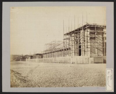 Construction of 1862 International Exhibition, west front