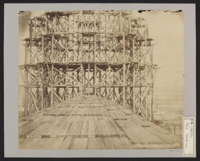 Construction of 1862 International Exhibition buildings