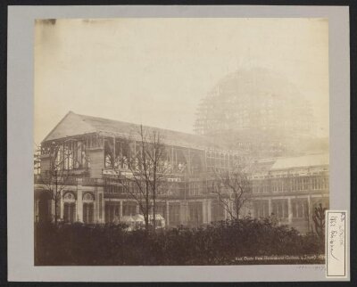 Construction of 1862 International Exhibition buildings