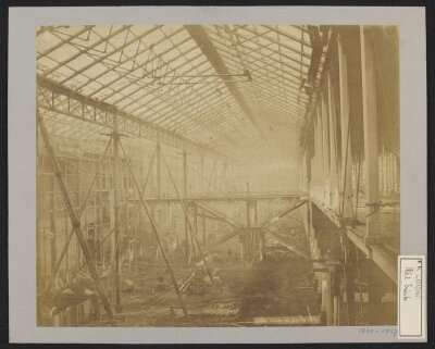 Construction of 1862 International Exhibition buildings