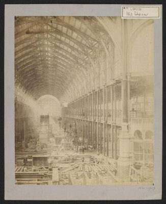 Construction of 1862 International Exhibition buildings