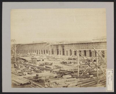 Construction of 1862 International Exhibition buildings