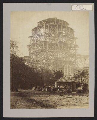Construction of 1862 International Exhibition buildings