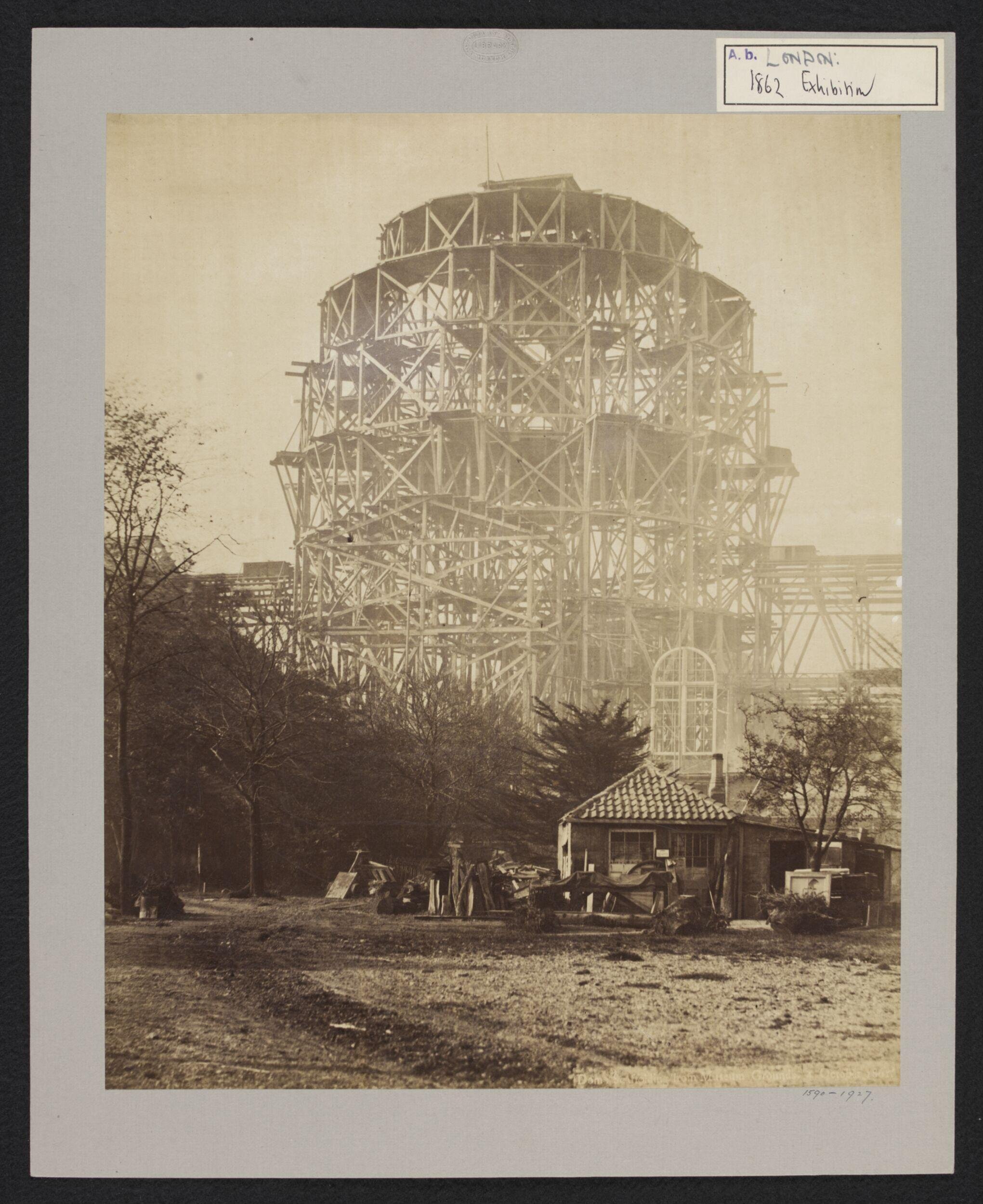 Construction of 1862 International Exhibition buildings
