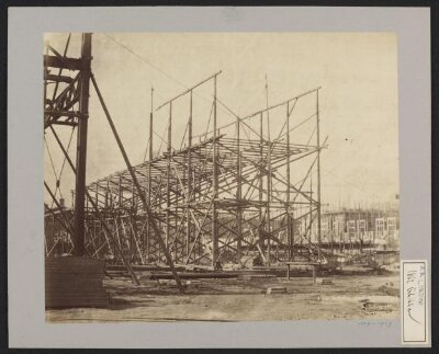 Construction of 1862 International Exhibition buildings