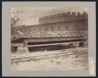 Construction of 1862 International Exhibition buildings