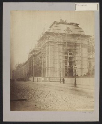 Construction of 1862 International Exhibition buildings