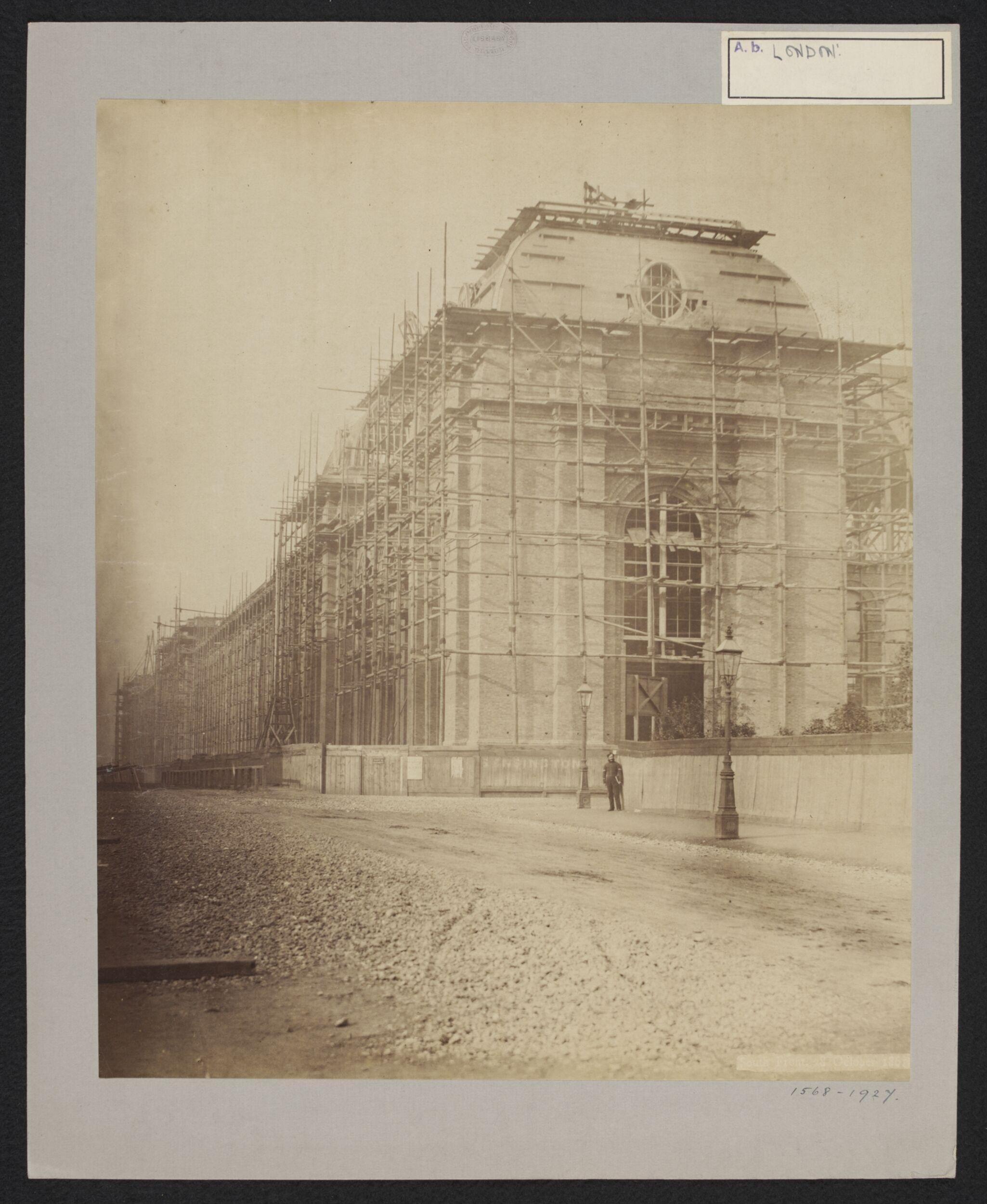 Construction of 1862 International Exhibition buildings