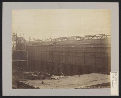 Construction of 1862 International Exhibition buildings