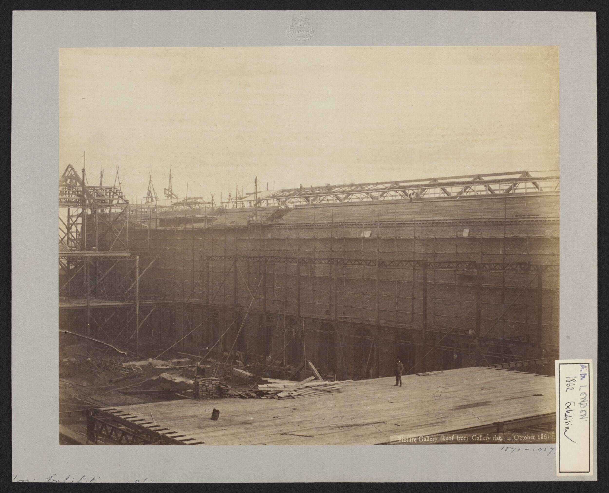 Construction of 1862 International Exhibition buildings