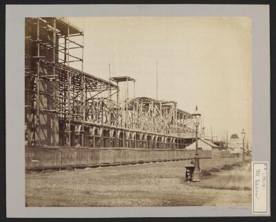 Construction of 1862 International Exhibition buildings