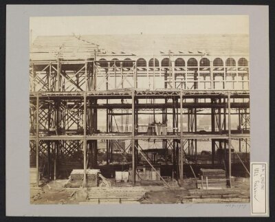 Construction of 1862 International Exhibition buildings