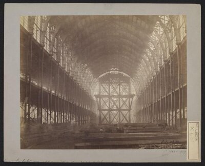 Construction of 1862 International Exhibition buildings