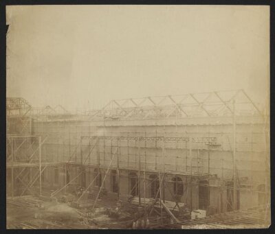 1862 International Exhibition buildings under construction