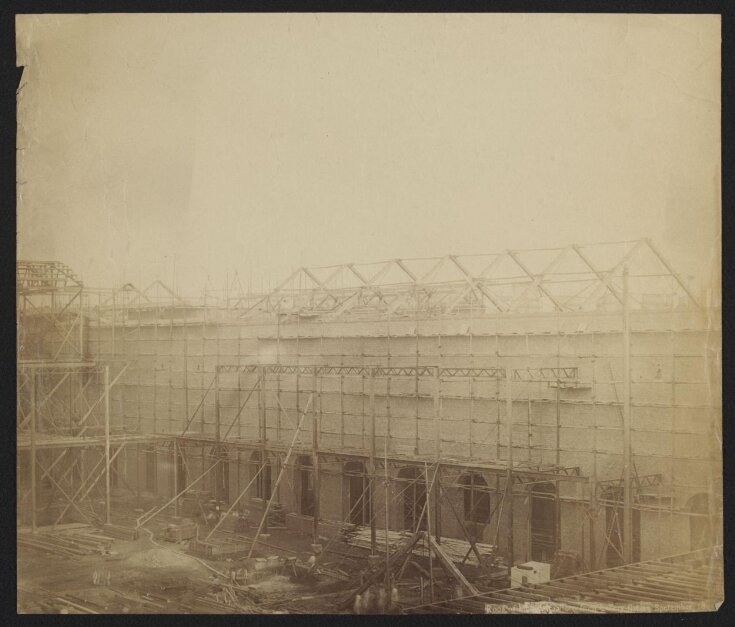 1862 International Exhibition buildings under construction top image
