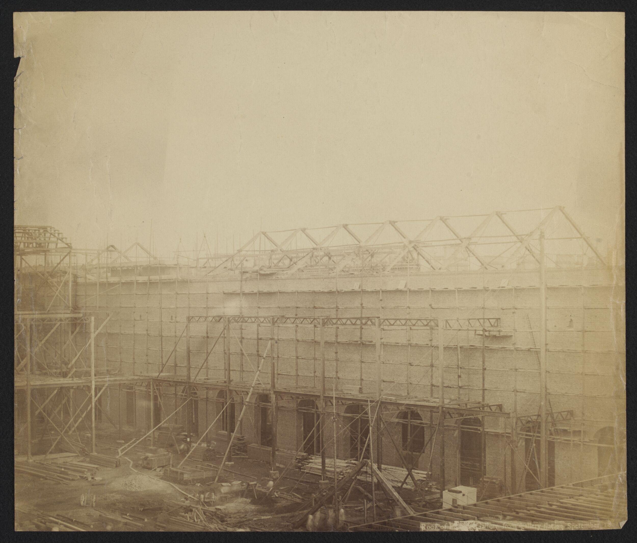 1862 International Exhibition buildings under construction