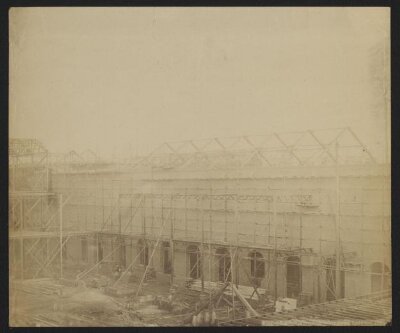 1862 International Exhibition buildings under construction