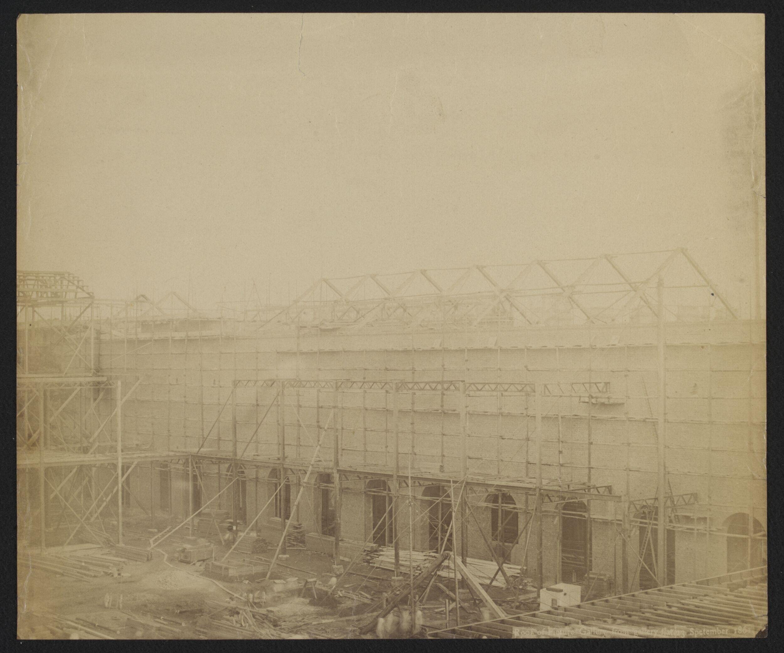 1862 International Exhibition buildings under construction