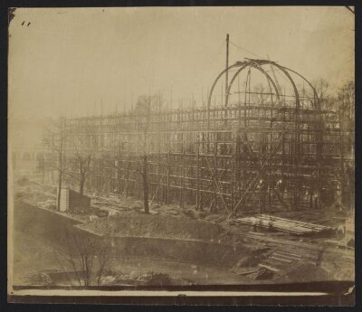 1862 International Exhibition buildings under construction