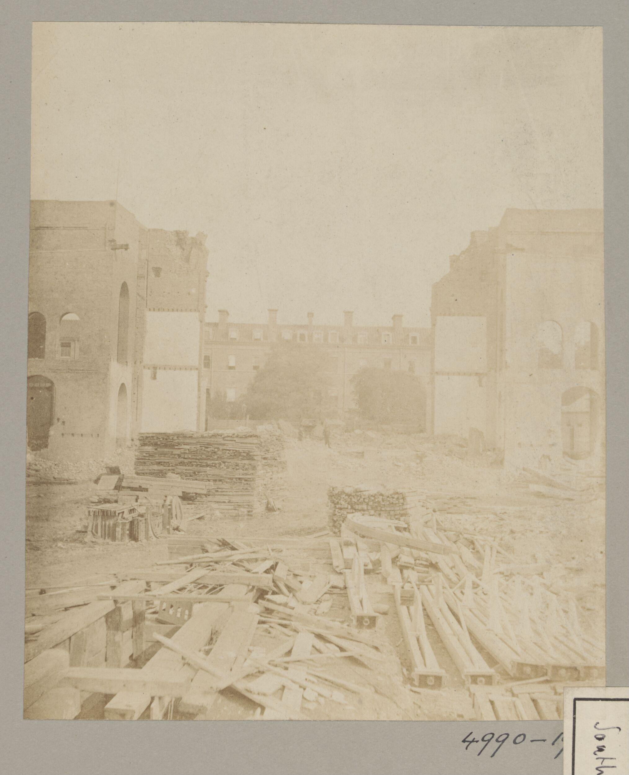 South Kensington, Arch of East Dome of 1862 International Exhibition after the explosion