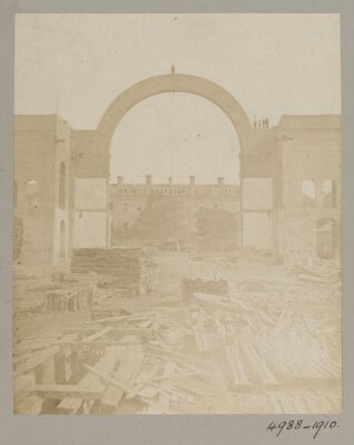 South Kensington, Arch of East Dome of 1862 Exhibition before demolition