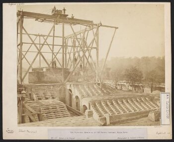 Kensington Gardens, Albert Memorial, construction work