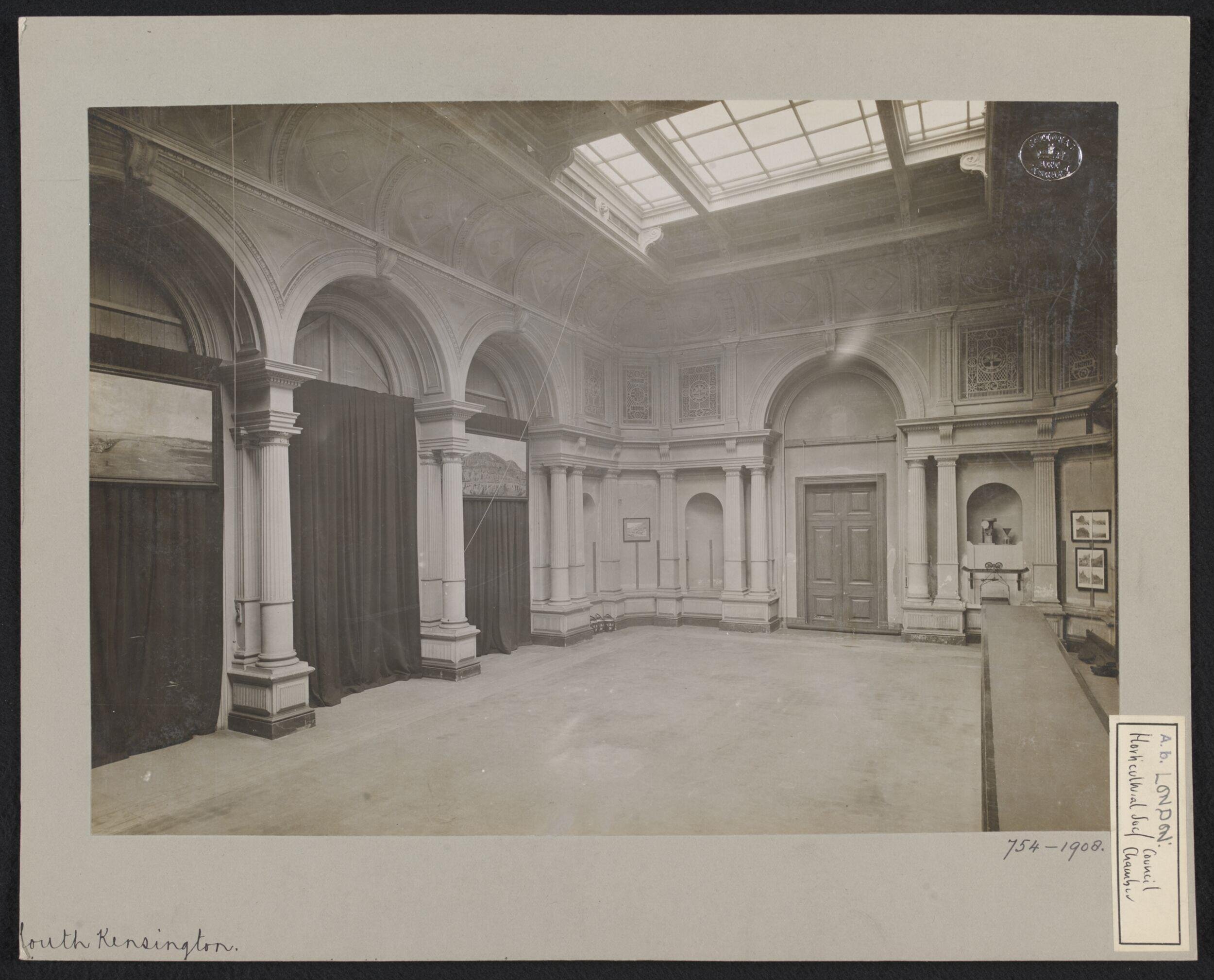 South Kensington, interior view Royal Horticultural Society Council Chambers