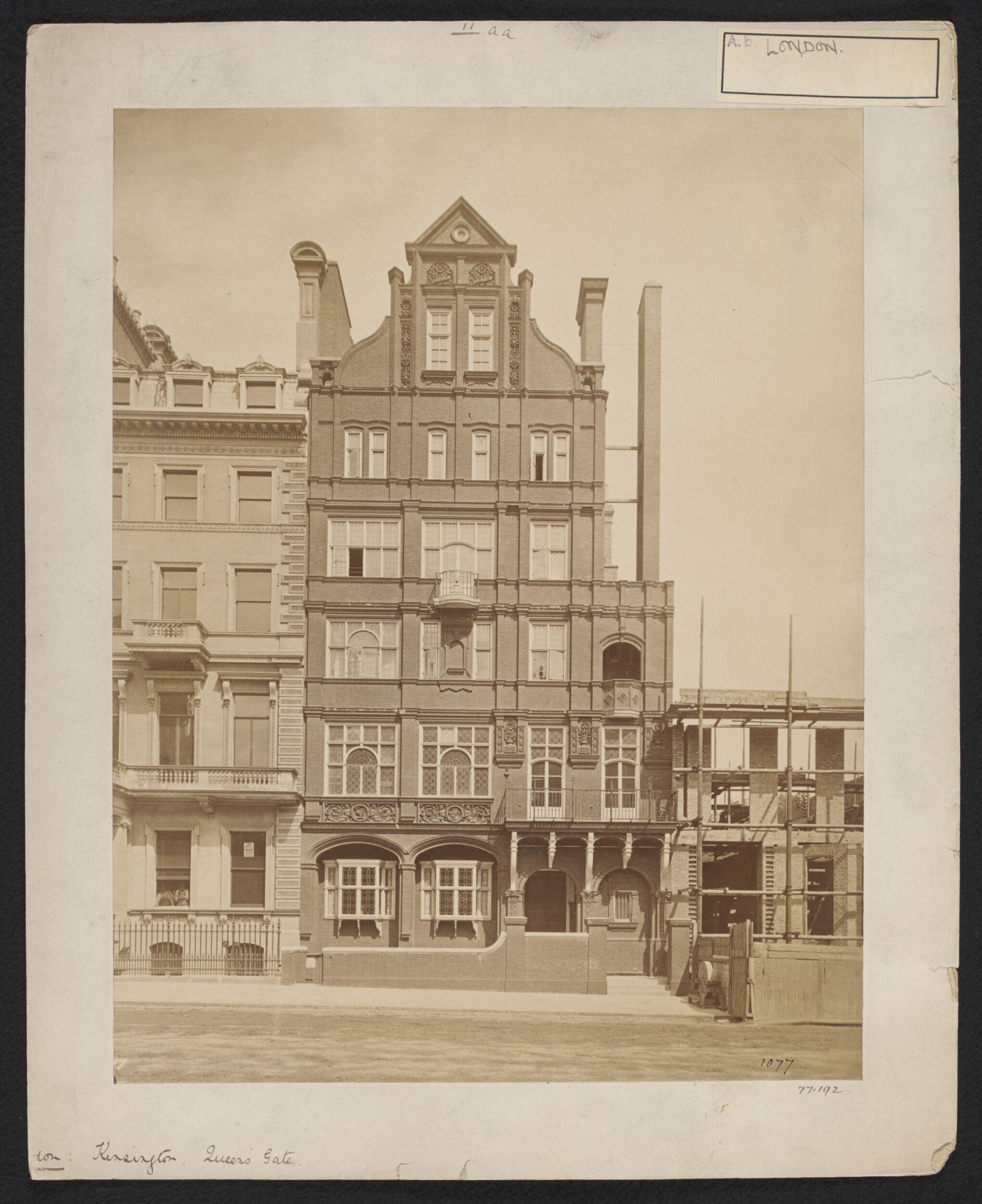 196 Queen's Gate, South Kensington, by architect Richard Norman Shaw