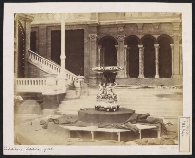 1862 International Exhibition, South Kensington, Royal Horticultural Gardens, fountain