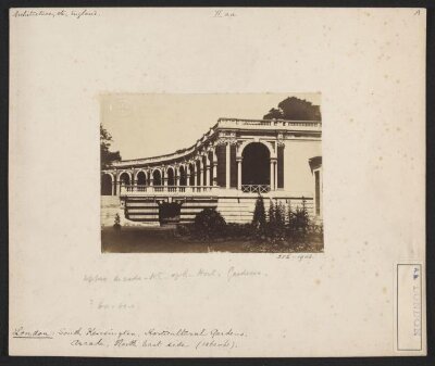 South Kensington, Royal Horticultural Gardens, arcade, north-east side