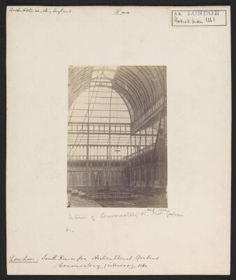 South Kensington, Royal Horticultural Gardens, Interior of Conservatory