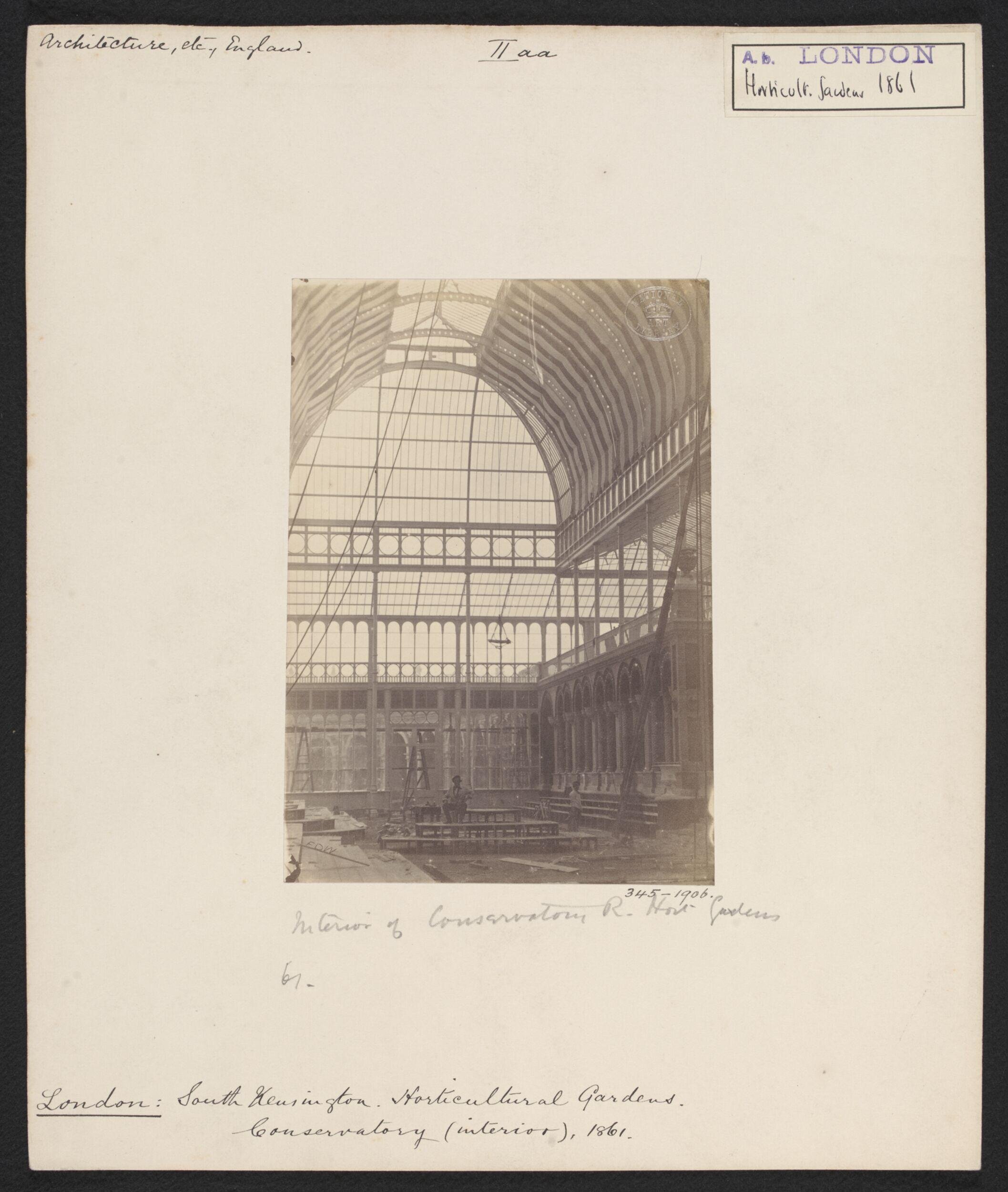 South Kensington, Royal Horticultural Gardens, Interior of Conservatory