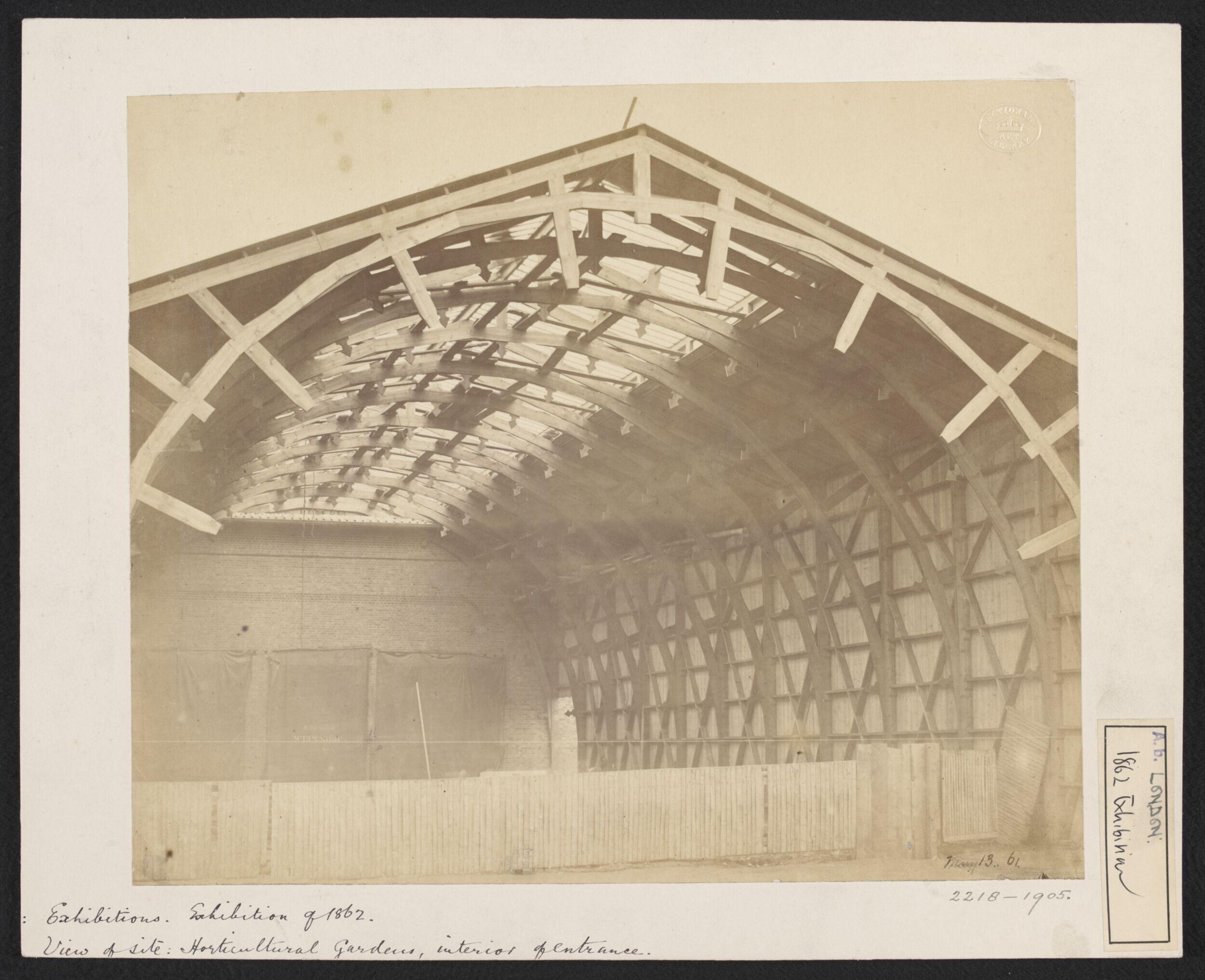 1862 International Exhibition, South Kensington, Royal Horticultural Gardens, entrance