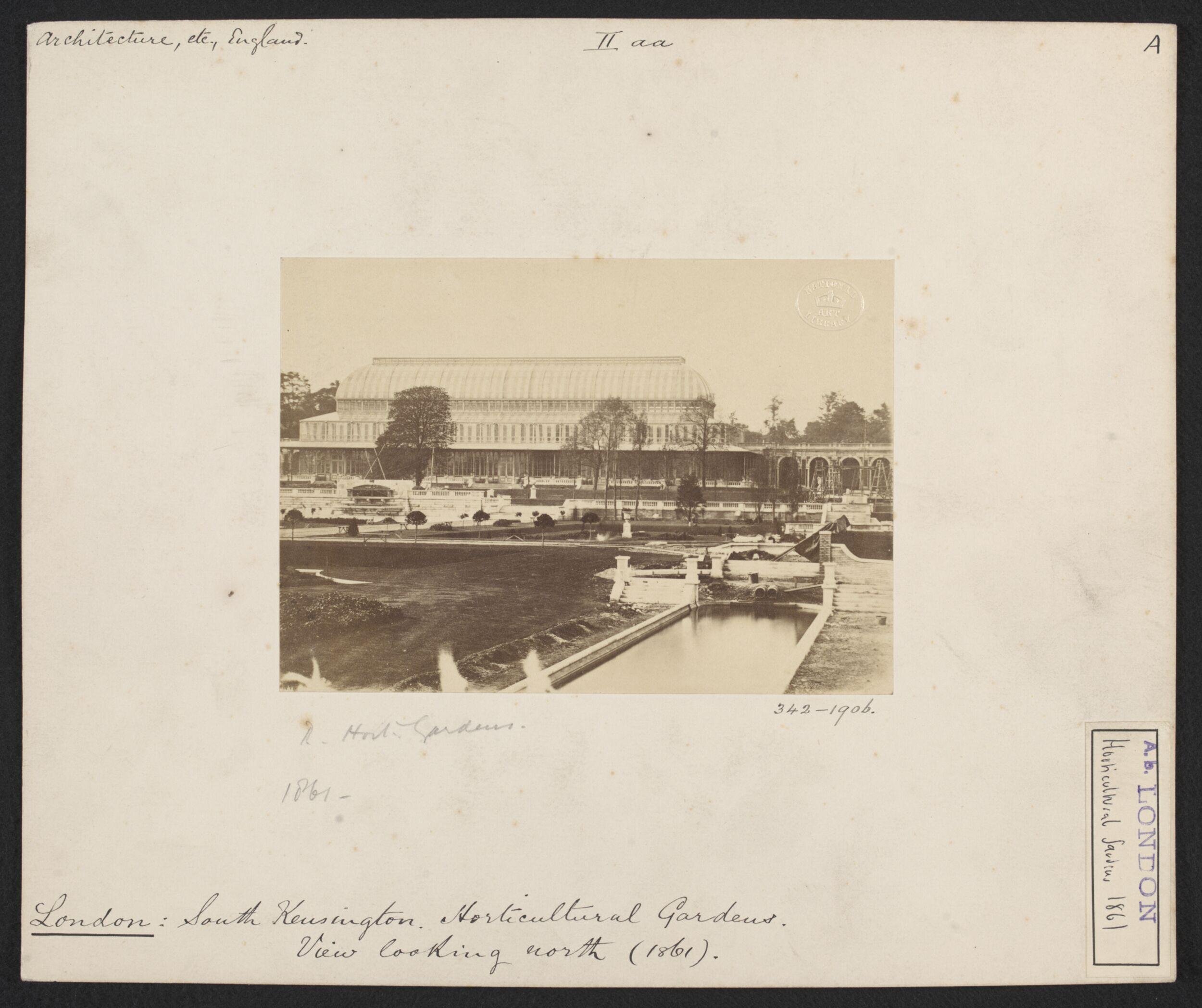  Royal Horticultural Gardens, Band stand in course of erection