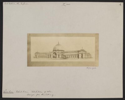 1862 International Exhibition, South Kensington, design for building
