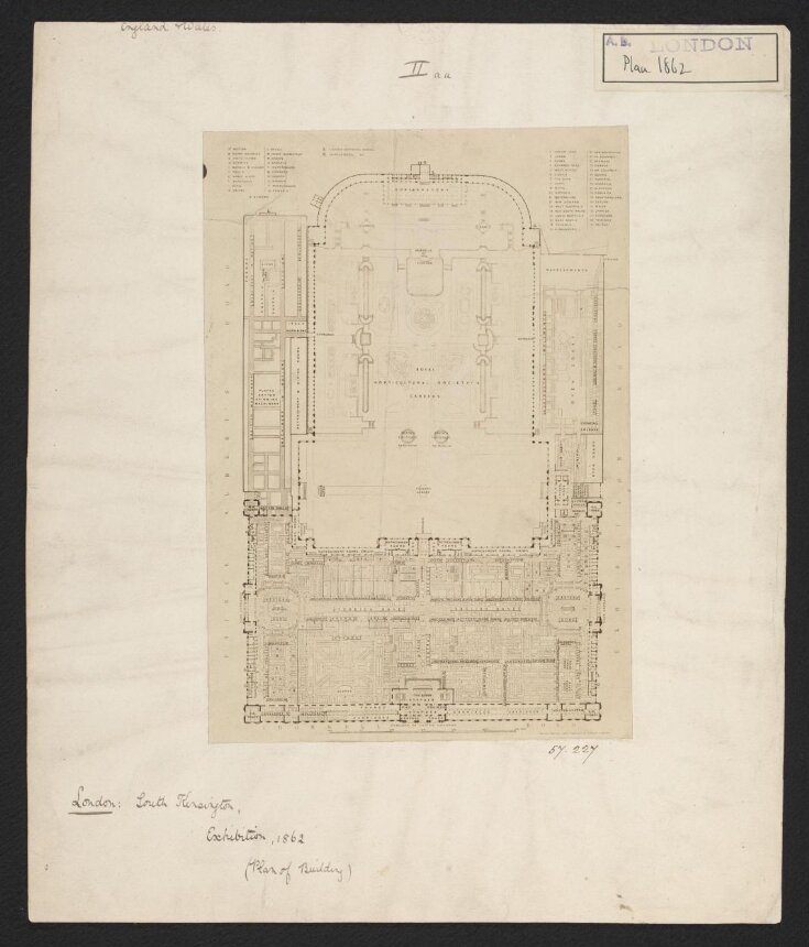 Plan of the buildings and grounds for the International Exhibition of 1862 and the Royal Horticultural Society Gardens top image
