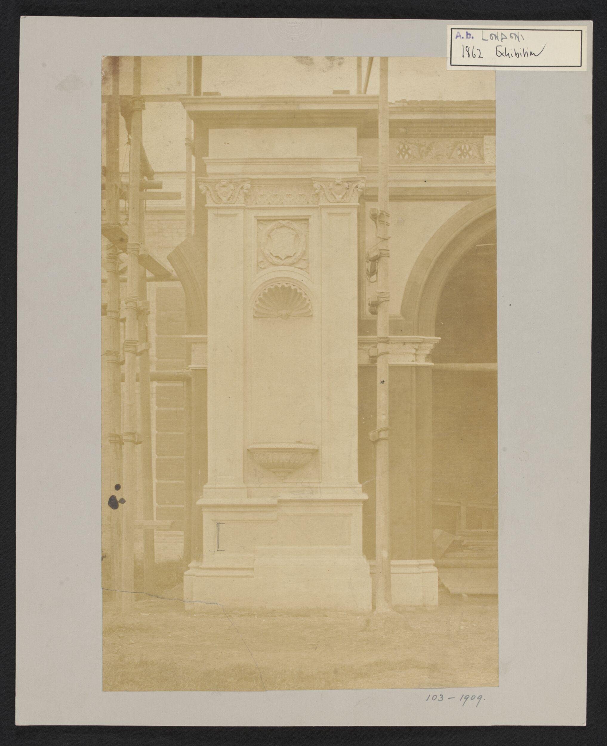 Full-scale design prototype for colonnades for the Royal Horticultural Gardens and 1862 Exhibition galleries