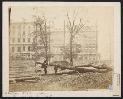 1862 International Exhibition, South Kensington, view of site, near Cromwell Road
