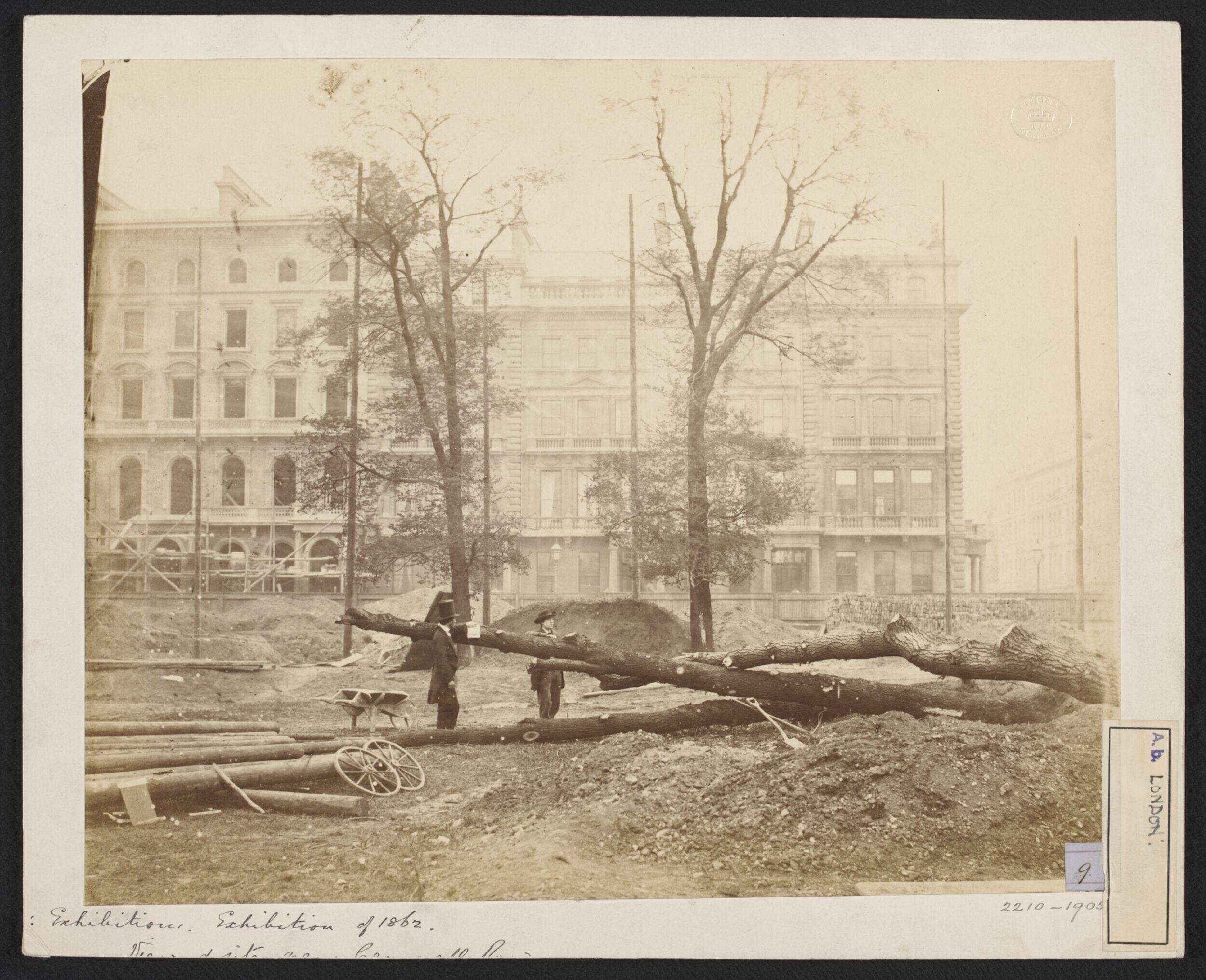 1862 International Exhibition, South Kensington, view of site, near Cromwell Road