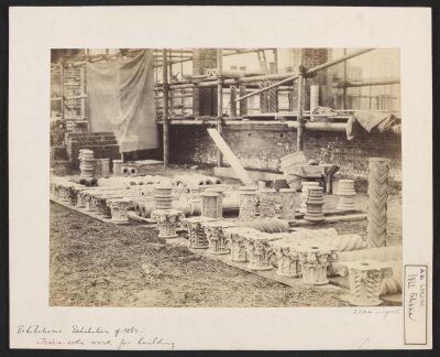 1862 International Exhibition, South Kensington, terracotta capitals for building
