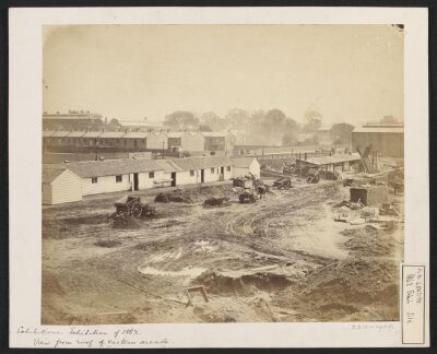 1862 International Exhibition, South Kensington, View from roof of Eastern Arcade