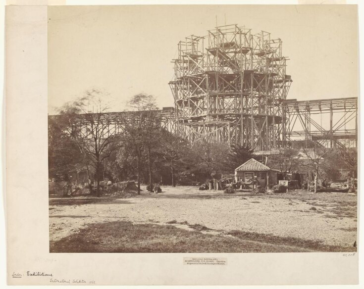 International Exhibition, Scaffolding the Dome, South Kensington, 1862 top image