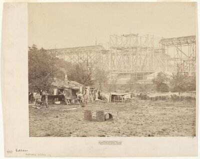 International Exhibition, Scaffolding the Dome, South Kensington